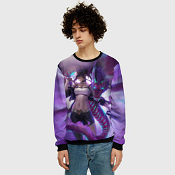 Свитшот мужской LEAGUE OF LEGENDS AKALI ЛИГА ЛЕГЕНД АКАЛИ, цвет: 3D-черный — фото 2