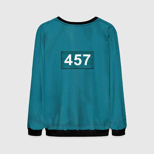 Мужской свитшот Форма игрока Игра в кальмара / 3D-Черный – фото 2