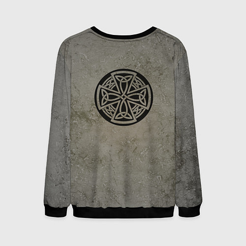 Мужской свитшот Волк Мы с тобой одной крови / 3D-Черный – фото 2