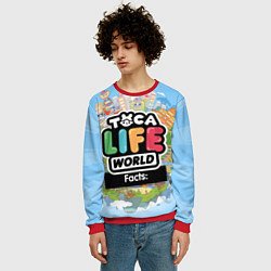 Свитшот мужской Toca Life World, цвет: 3D-красный — фото 2