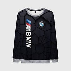 Свитшот мужской BMW sport 3D плиты 3Д плиты, цвет: 3D-меланж