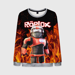 Мужской свитшот ROBLOX FIRE РОБЛОКС ОГОНЬ ПОЖАРНЫЙ