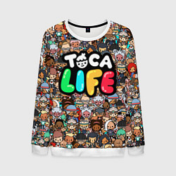 Свитшот мужской Toca Life, цвет: 3D-белый