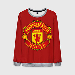 Свитшот мужской Manchester United F C, цвет: 3D-меланж
