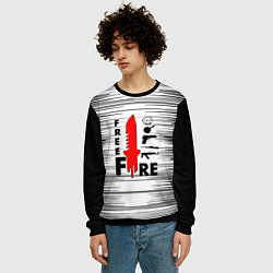 Свитшот мужской Free Fire Фри Фаер,, цвет: 3D-черный — фото 2