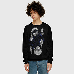 Свитшот мужской GOJO SATORU МАГИЧЕСКАЯ БИТВА JUJUTSU KAISEN, цвет: 3D-черный — фото 2