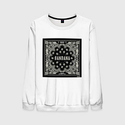 Свитшот мужской KIZARU BANDANA, цвет: 3D-белый