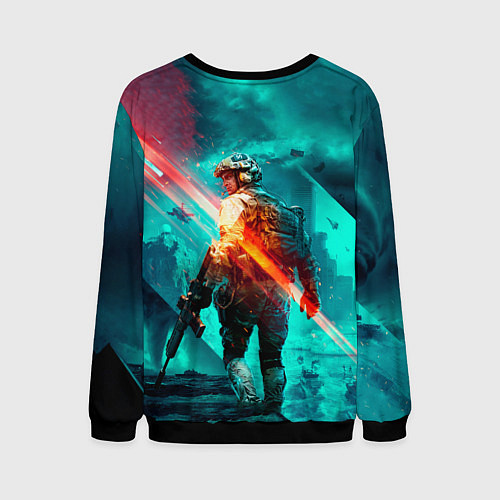 Мужской свитшот Battlefield 2042 игровой арт / 3D-Черный – фото 2