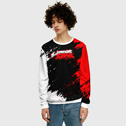 Свитшот мужской Friday Night Funkin - логотип игры, цвет: 3D-белый — фото 2