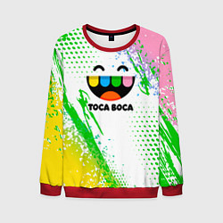 Свитшот мужской Toca Boca: Улыбашка, цвет: 3D-красный
