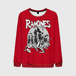 Свитшот мужской BW Ramones, цвет: 3D-красный