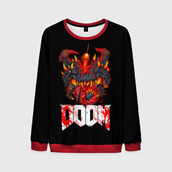 Свитшот мужской Какодемон Cacodemon Doom, цвет: 3D-красный