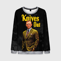 Свитшот мужской Достать ножи Knives Out, цвет: 3D-меланж