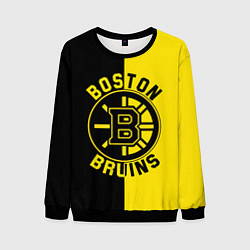 Свитшот мужской Boston Bruins, Бостон Брюинз, цвет: 3D-черный