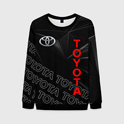 Свитшот мужской TOYOTA SPORT ГЕОМЕТРИЯ, цвет: 3D-черный