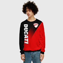 Свитшот мужской DUCATI RED DEVIL MOTOCYCLE, цвет: 3D-черный — фото 2