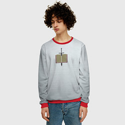 Свитшот мужской Серые Рыцари цвет ордена, цвет: 3D-красный — фото 2