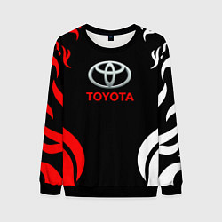 Свитшот мужской Автомобиль Toyota, цвет: 3D-черный
