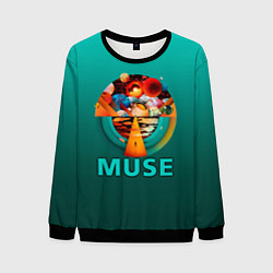 Свитшот мужской The Resistance - Muse, цвет: 3D-черный