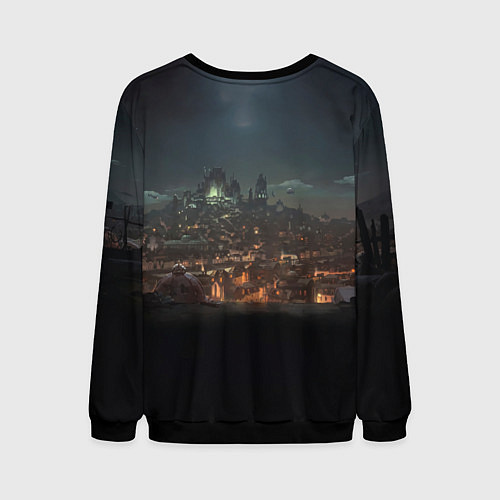 Мужской свитшот Сёстры на крыше / 3D-Черный – фото 2