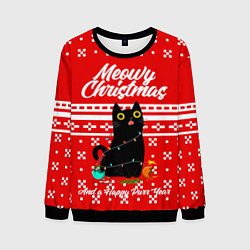 Мужской свитшот MEOW CHRISTMAS