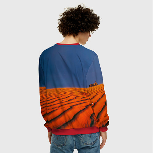 Мужской свитшот Led Zeppelin коллекционное / 3D-Красный – фото 4