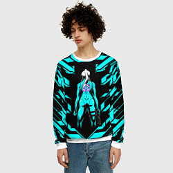 Свитшот мужской Samus Metroid, цвет: 3D-белый — фото 2