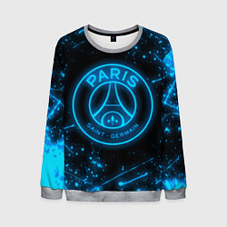 Свитшот мужской PSG NEON STYLE SPORT ПСГ НЕОН, цвет: 3D-меланж