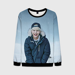 Свитшот мужской MIN YOONGI BTS WINTER, цвет: 3D-черный