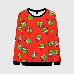 Свитшот мужской Гринч Похититель Рождества, цвет: 3D-черный