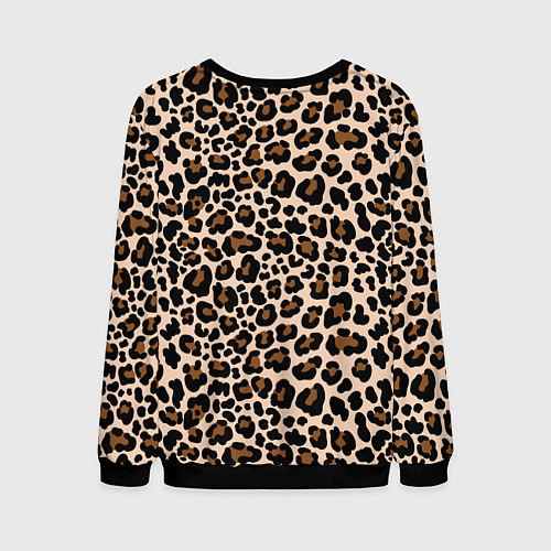 Мужской свитшот Леопардовые Пятна / 3D-Черный – фото 2