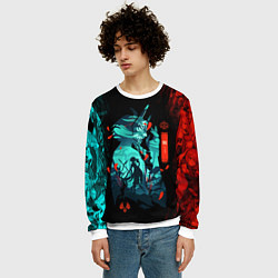 Свитшот мужской GENSHIN IMPACT XIAO ГЕНШИН ИМПАКТ СЯО, цвет: 3D-белый — фото 2