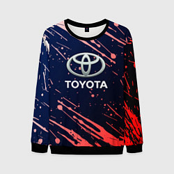 Свитшот мужской Toyota градиент, цвет: 3D-черный
