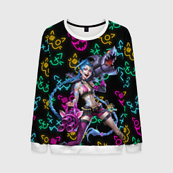 Мужской свитшот JINX ARCANE NEON MEOW! LOL