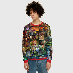 Свитшот мужской HEROES DOTA 2 ПЕРСОНАЖИ ДОТА 2, цвет: 3D-красный — фото 2