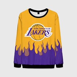 Мужской свитшот LA LAKERS NBA FIRE ЛЕЙКЕРС ОГОНЬ