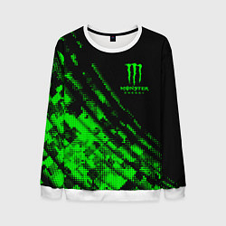 Свитшот мужской Monster Energy Текстура, цвет: 3D-белый