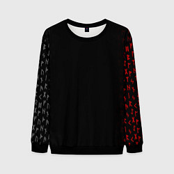 Мужской свитшот СЛАВЯНСКАЯ СИМВОЛИКА, МЕТАЛЛИЧЕСКИЕ РУНЫ