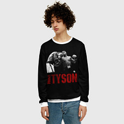 Свитшот мужской Майк Тайсон Mike Tyson, цвет: 3D-белый — фото 2
