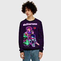 Свитшот мужской Deltarune Logo Characters, цвет: 3D-черный — фото 2