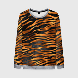Свитшот мужской В шкуре тигра, цвет: 3D-меланж