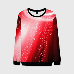 Свитшот мужской Красная космическая спираль, цвет: 3D-черный