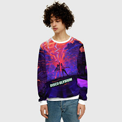 Свитшот мужской Disco art, цвет: 3D-белый — фото 2
