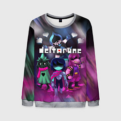 Свитшот мужской DELTARUNE ГЕРОИ В БОЙ!, цвет: 3D-меланж