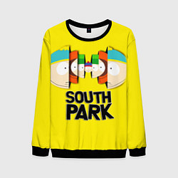 Свитшот мужской South Park - Южный парк персонажи, цвет: 3D-черный