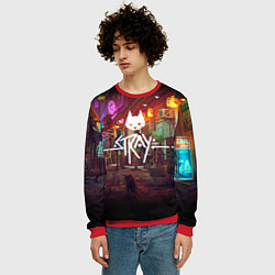 Свитшот мужской Stray: Poster, цвет: 3D-красный — фото 2