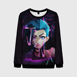 Свитшот мужской League Of Legends Jinx neon, цвет: 3D-черный