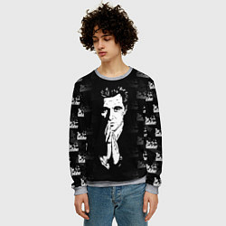 Свитшот мужской Крёстный отец Лого паттерн, цвет: 3D-меланж — фото 2