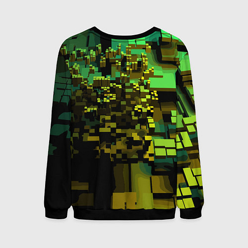 Мужской свитшот Minecraft, pattern 2022 / 3D-Черный – фото 2