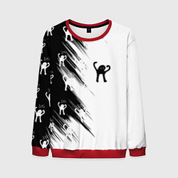 Свитшот мужской Ъуъ съука чб, цвет: 3D-красный